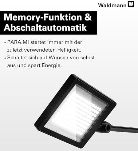 Waldmann PARA.MI LED Leuchtenkopf mit Memory-Funktion und Abschaltautomatik